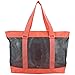 Eastsport Mesh Tote Waterproof Beach Bag for Shopping Vacation Swimming Family Travel Essentials