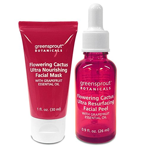 Greensprout 2-part Facial Resurfacing Kit Flowering Cactus with Grapefruit Essential Oil