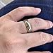 iTungsten 6mm 8mm Gold/Rose Gold Tungsten Rings for Men Women Wedding Bands Stepped Domed Polished Shiny Comfort Fit