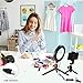 6 Selfie Ring Light with Tripod Stand for Live Stream,Makeup,Nugilla Led Desktop Ring Light,Mini LED Camera Light with Cell Phone Holder Desktop LED Lamp with 3 Light Modes & 11 Brightness Level.