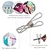 Megon Clothes Laundry Metal Clothepins and Bag with Hanger Clips | Stainless Steel Pins Hanging Windproof Against Rust for Outdoor, Home, Kitchen, Bathroom, Garden, Balcony | 60 Pack Pegs and Bag
