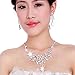 Leegoal Women's Wedding Jewellery Sets Fashion Bride Earrings & Pendant Necklace