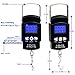 Creand Fishing Scale 110lb/50Kg Backlit LCD Display Screen Electronic Balance Digital Fish Postal Hanging Hook Scale with Measuring Tape,Luggage Shopping Spring Scale