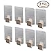 Towel Hooks - Small 0.39” x 1.77” x 0.98” Adhesive Stainless Steel Coat Hooks Hanger,Decorative Wall Hooks for Hanging Pants Clothes Hats in Kitchen,Washroom (8 Pack)