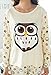 VENTELAN Women Pajamas Cute Owl Sleepwear Comfy Pajama Pants Long Sleeve Night Suits