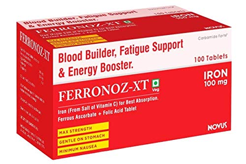 Carbamide Forte Iron + Vitamin C + Folic Acid Supplement | Fast Acting