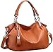 Heshe Womens Leather Handbags Shoulder Bags Tote Bag Cross Body Purses and Satchel for Ladies