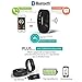 Smart Bracelet, Ronkoen Smart Bluetooth Sports Bracelet Wireless Fitness Pedometer Tracker Activity Tracker with Monitoring Calories Track Steps Counter Sleep for Sports Fitness