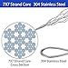 WillMall 1/16 Wire Rope 304 Stainless Steel Wire Cable, 328ft Length, 368 lbs Breaking Strength, with 48 Pcs Crimping Loops