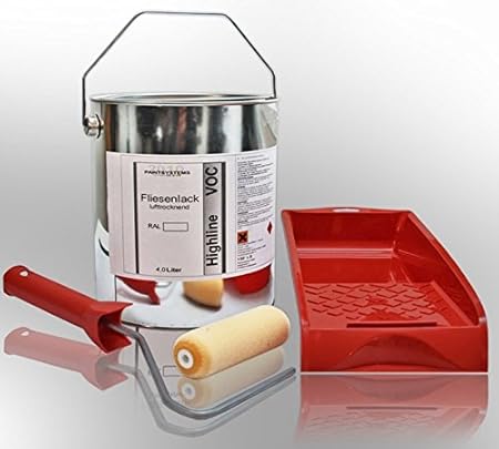 Fliesenlack SET WUNSCHFARBTON, 4L glänzend