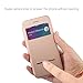 Nouske Swipe Case for iPhone 7 Plus iPhone 8 Plus with Stand/Window View/Magnetic Closing/TPU Bumper/Flip Full Cover Rose Gold