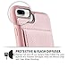 ZVE Case for Apple iPhone 8 Plus and iPhone 7 Plus, 5.5 inch, Slim Leather Wallet Case with Credit Card Holder Slot Pocket Protective Case Cover for Apple iPhone 7 Plus / 8 Plus - Rose Gold