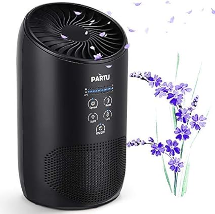 Amazon Partu Hepa空気清浄機 フレグランススポンジ付き家庭用煙清浄機 100 オゾンフリー ロックボタン 99 97 アレルギー 塵 花粉 ペットダンダー 金型の除去 カリフォルニア州で利用可能 家電 カメラ オンライン通販