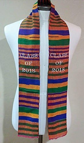 Class of 2018 Kente Cloth Graduation Stole - Multicolored