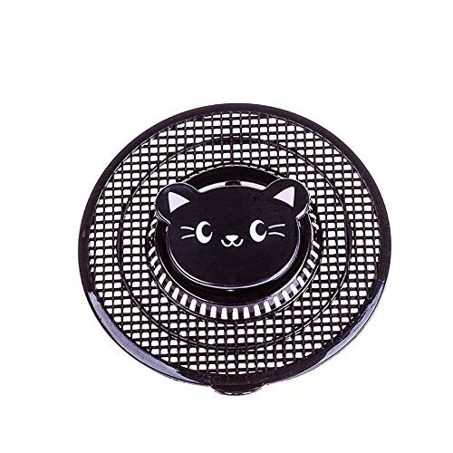 Lovely Animal Sink Strainer Cute Bear Kitchen Bath Hair Catcher Trap Drain Filter Tool Cute Bear 1Pc (black)