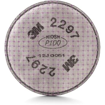 3M Advanced Particulate Filter 2297, P100 Respiratory Protection, with Nuisance Level Organic Vapor Relief (Pack of 2)