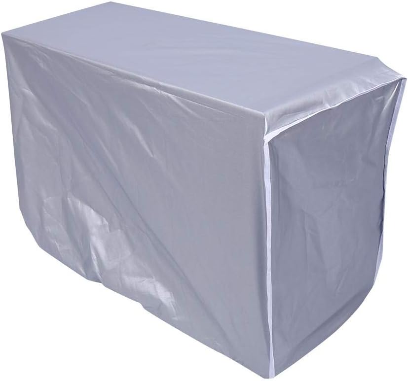 Air Conditioner Cover, Foldable Large Waterproof Cloth Fabric, Sun Proof Dust Proof Cover Snow Proof Air Conditioner Protector