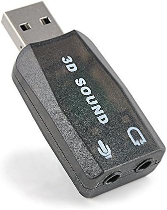 SweetNa 5.1 Channel USB Audio Adapter External Stereo Sound Card Adapter With 3.5mm Headphone And Microphone (black)
