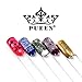 PUEEN Nail Art Water Tattoo Sticker Collection WF1 - 28 Packs Different Stickers (All Full Nail Designs) Classic White Patterns Lace Feather Animal Print Nail Wrap Stripes Nails Foils Decal Decorations-BH000424