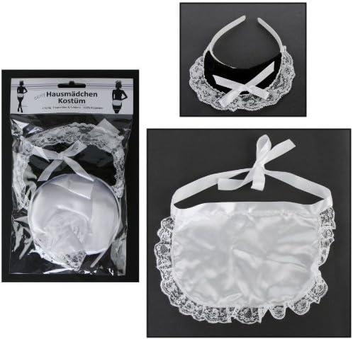 Costume 2 pièces de servante de caméristes zimmermädchen tablier doublure sexy