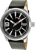 Diesel Men's DZ1766 Rasp Stainless Steel Black Leather Watch