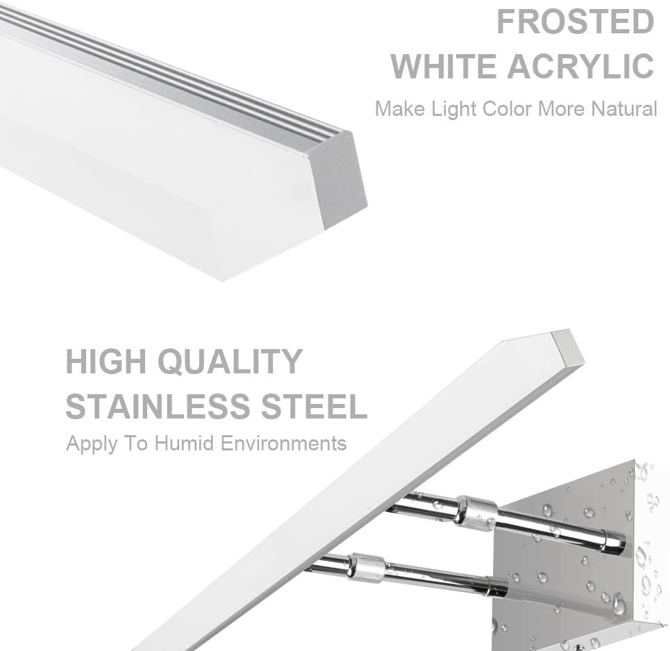 Aipsun 40 inch Modern LED Vanity Lights Adjustable Bathroom Vanity Light Fixtures Bathroom Wall Lights Modern Vanity Lighting 5500K - - 