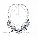 Fit&Wit Rhinestone Crystal Choker Reasin Statement Fashion Costume Necklace for Women