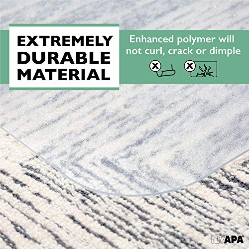 image for Ilyapa Carpet Chair Mat for Office Chairs 36 x 48 - Heavy Duty Floor M