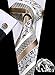 Hi-Tie 3 Pcs Mens Tie Set in Gift Box Necktie with Pocket Square and Cufflinks Silk Neck Tie Collection (T-905)