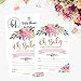 25 Cute Floral Oh Baby Shower Invitations For Girls, Pink Blush Gold Flowers Printed Write or Fill In The Blank Invite Unique Custom Vintage Coed Themed Party Card Stock Paper Supplies and Decorations