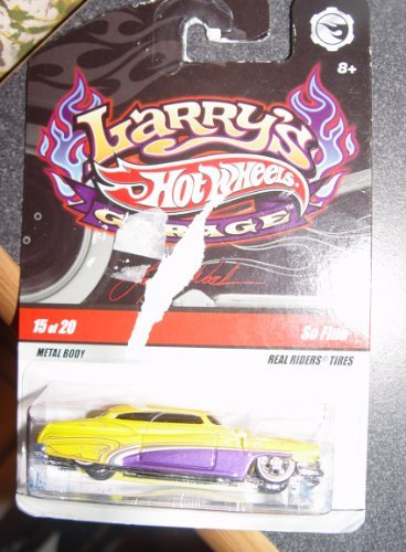Hot Wheels So Fine Yellow w/Purple 15 of 20 Larry's Garage w/Real Riders Tires
