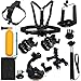 13-in-1 Camera Accessories Starter Bundle Attachments Kit for GoPro Hero 5 4 3 2 1 SJ4000 SJ5000 HD Action Video Cameras DVR by LotFancy