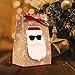 NIMU 12 Pack Christmas Bag Reusable Craft Paper Boxes for Gift and Presents Candies Cookies Bundle Xmas Theme Gift Wrapping Bags Great Holiday Bulk Prime