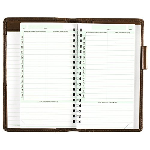 DayTimer 8884402A DayTimer Aviator Distressed Leather Wallet Starter