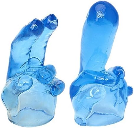 Mini Massager Accessories Attachment Massage Silicone(2Pcs/Set/Blue)