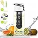 Bonison Newest Stylish High Quality Tritan Fruit Infuser Water Bottle, Leak Proof, Trendy Durable with Folded Handle for Fruit, Juice, Iced Tea, Lemonade & Sparkling Beverages (23 oz with 2 Gifts)