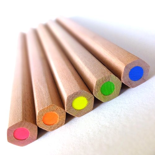 Eco Highlighter Pencils - Set of 5 Colors - Will Not Bleed or Dry Out - Thumbnail 4