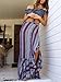 Berrygo Women's Boho High Waist Split Printed Ruffled Mermaid Loose Wrap Cotton Summer Beach Long Maxi Skirt