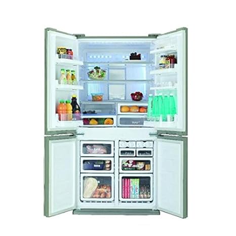 Sharp SJ-FP810VBE Independiente 605L A+ Beige nevera puerta lado a ...