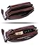 Hwin Phone Purse Horizontal Clutch Bag Men Handbag Waist Bag 7 Plus 8 Plus Holster Case Pouch Belt Case Phone Holster Leather Wallet Purse Carrying Case with Loop LG V20 S8 Plus S9 Plus+Keychain-Brown