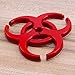 YSpring Resident Evil Strain 3D Metal Decals Multicolor Electroplated Zinc Alloy Umbrella Corporation Biohazard Symbol Tail Side Marker Car Stickers(Red-2.44