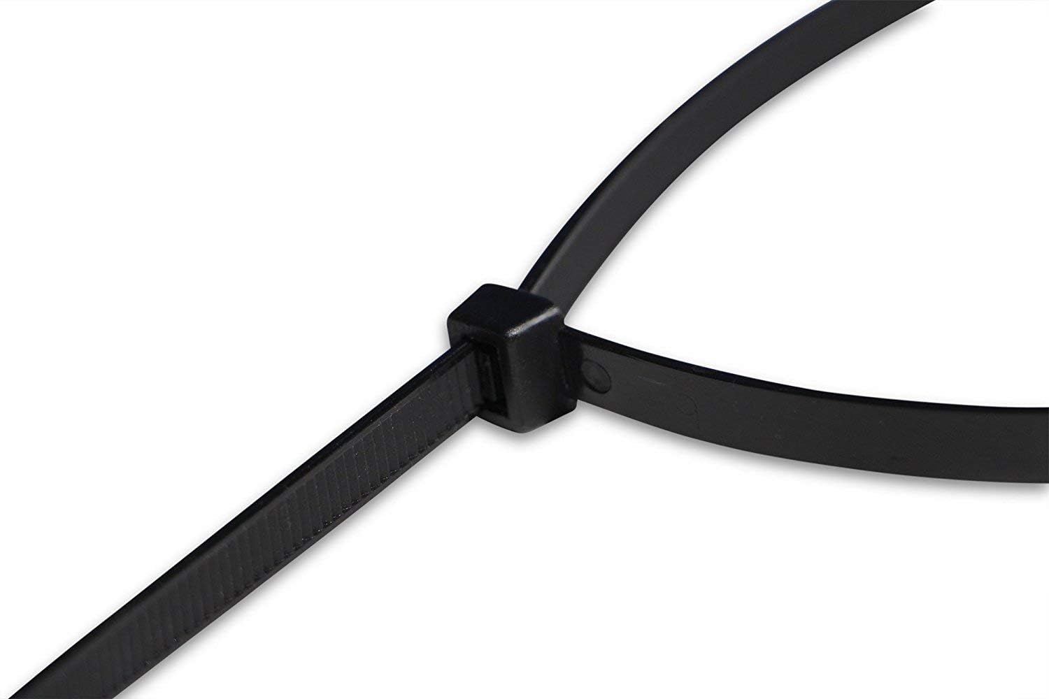 Super Strong Cable Ties Heavy Duty Black, Self Locking Nylon Zip