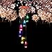 Locisne Solar Wind Chimes LED Color Changing Mobile Wishing Bottles Wind Chime Waterproof Hanging Lamp Outdoor Indoor Windlights for Home, Party, Night, Garden Decoration