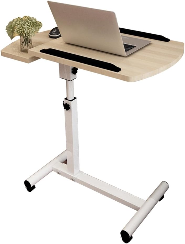 Desk XIAOLIN Computer Folding Table Stand-up Book Sofa Side Table Dining Table Lifting Color Optional (Color : Wood)