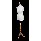 The Shopfitting Shop DELUXE Maat 12 Vrouwelijke Dressmaking Dummy Kleermakers Buste Mannequin ZWART Jersey BEUK Effect Statief Houten Stand The Shopfitting Shop DELUXE Maat 12 Vrouwelijke Dressmaking Dummy Kleermakers Buste Mannequin ZWART Jersey BEUK Effect Statief Houten Stand
