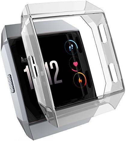 Fitbit Ionic Case,Fitian Replacement Shock-proof and Shatter-resistant TPU Soft Accessory Rugged Protective Case Frame Cover Shell for Fitbit Ionic Smart Fitness Watch