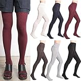 Women's Winter Cotton Cable Knit Sweater Footed Tights