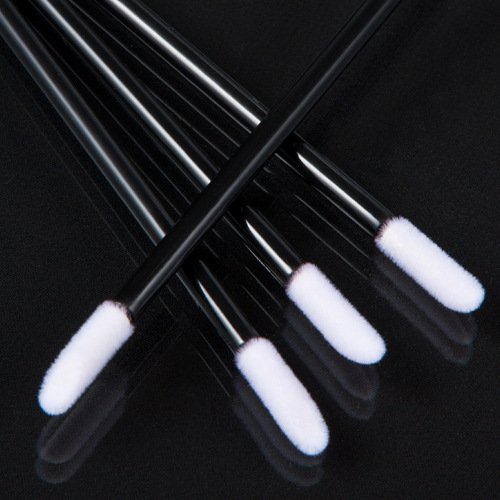 KOLIGHT Disposable Cosmetic Lip Brush Lipstick Gloss Wands Applicator Makeup Tools (1000pcs, Black)