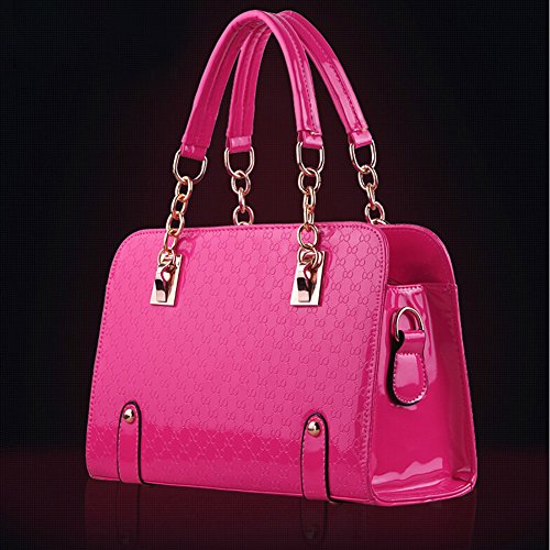 Fashion Women Simple Style PU Leather Padlock Clutch Handbag Bag Totes Purse