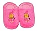 Shopkins Girls Embroidered Plush Clog Slippers (13/1, Fuschia-Lippy Lip)